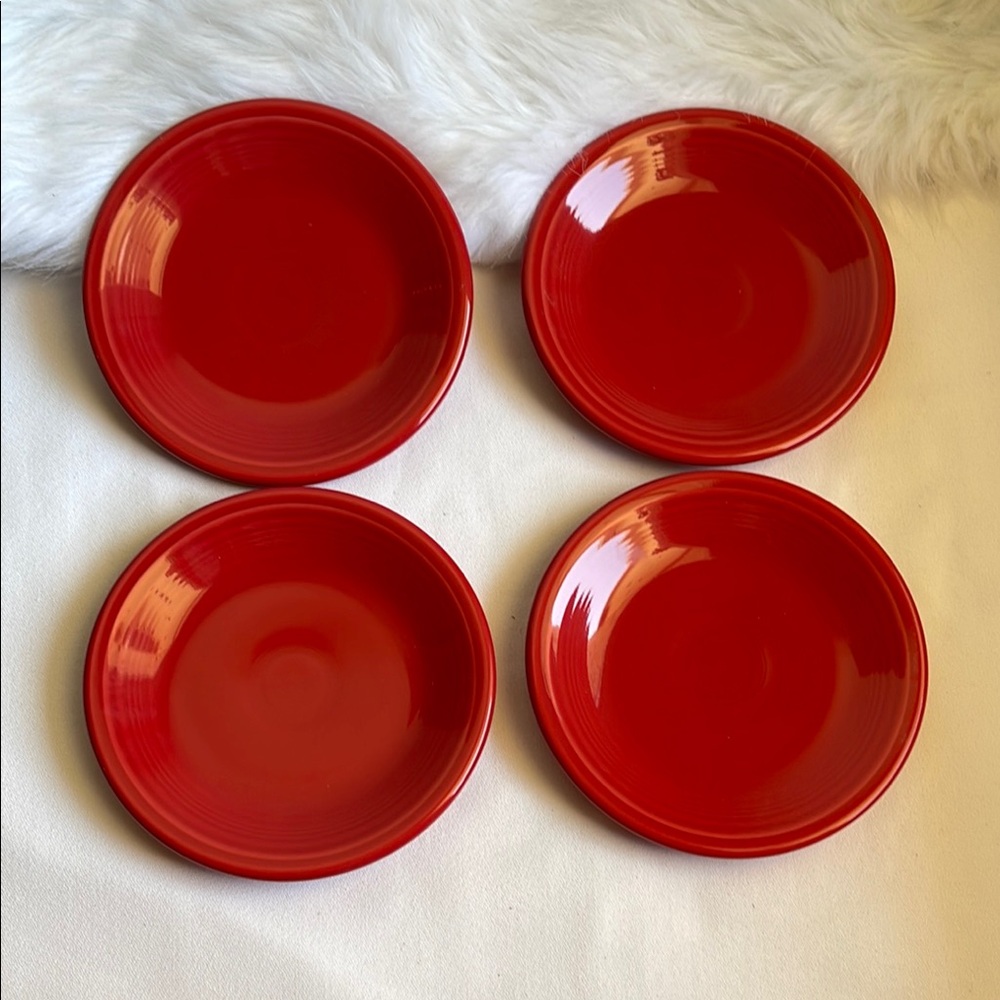 Homer Laughlin Fiesta Set of 4 Appetizer Plates. Brand New Without Tags.